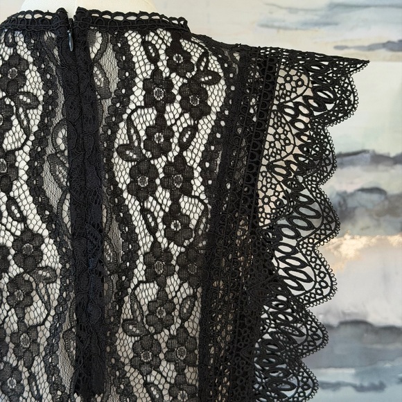 NWT Zara Black Lace Top - Picture 9 of 16
